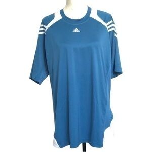 Adidas Teal Blue Color Climacool T-shirt Size L